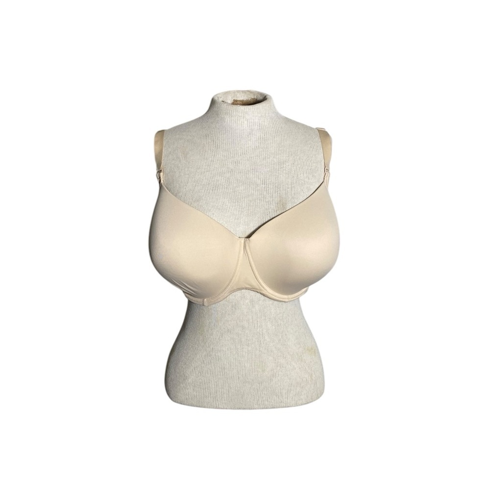 Cream Full-Coverage Bra with Molded Cups